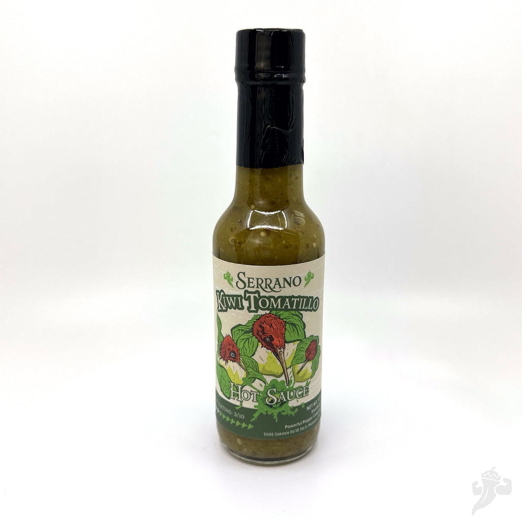 Serrano Kiwi & Tomatillio Hot Sauce